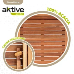 Aktive Acacia Wood Table And Two Chairs Set -Robens Sales Store aktive acacia wood table and two chairs set 3