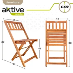 Aktive Acacia Wood Table And Two Chairs Set -Robens Sales Store aktive acacia wood table and two chairs set 6