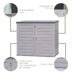 Soften II 1170L Outdoor Storage Resin Deck Box -Robens Sales Store gardiun soften ii 1170l outdoor storage resin deck box 4