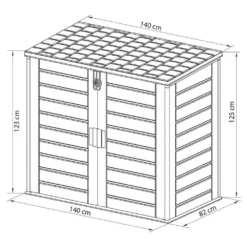 Soften II 1170L Outdoor Storage Resin Deck Box -Robens Sales Store gardiun soften ii 1170l outdoor storage resin deck box 5
