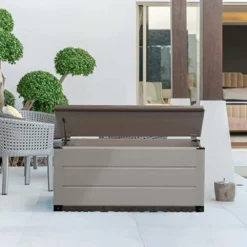 Tuscany Evo Outdoor Storage Resin Deck Box 230L -Robens Sales Store gardiun tuscany evo outdoor storage resin deck box 230l 2
