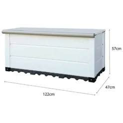 Tuscany Evo Outdoor Storage Resin Deck Box 230L -Robens Sales Store gardiun tuscany evo outdoor storage resin deck box 230l 3