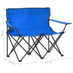 VIDAXL 2-Seater Foldable Camping Chair -Robens Sales Store vidaxl 2 seater foldable camping chair 7