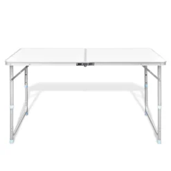 VIDAXL Foldable Camping Table Height Adjustable Aluminium 120X60Cm -Robens Sales Store vidaxl foldable camping table height adjustable aluminium 120x60cm 3