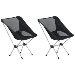VIDAXL Folding Camping Chairs With Carry Bag 54X50X65Cm Units